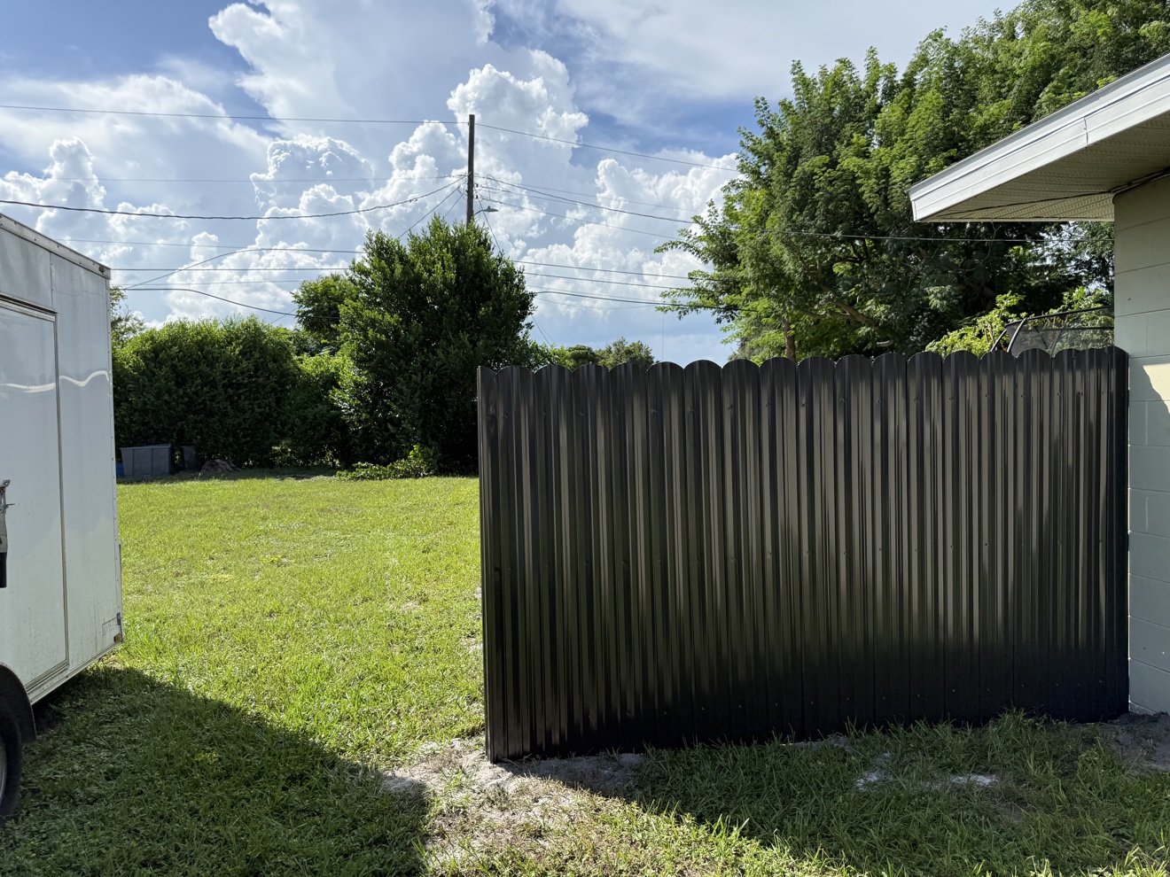 Bronze Dura-fence installation at a residential property
